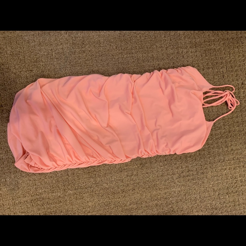 Lucy in the Sky coral dress